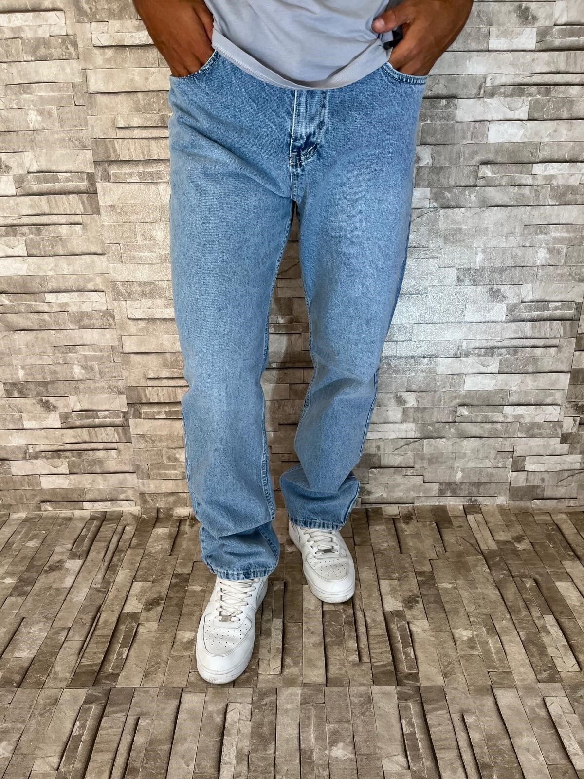 Rahat Kesim Yeni Straight Baggy Pantolon Lacivert