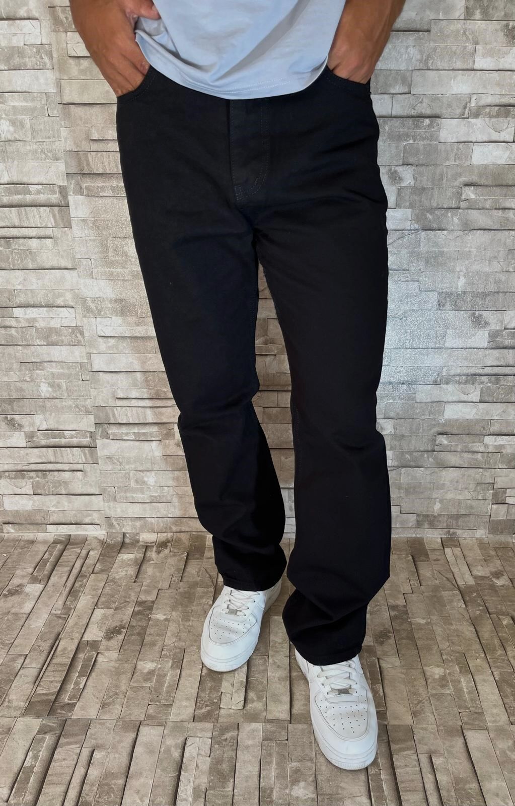 Rahat Kesim Yeni Straight Baggy Pantolon Siyah