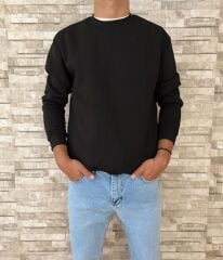 Erkek Premium Yüksek Kalite Sweat-Siyah